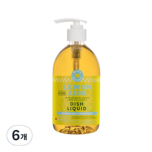 레몬에이드 주방세제 오리지널 레몬, 500ml, 6개