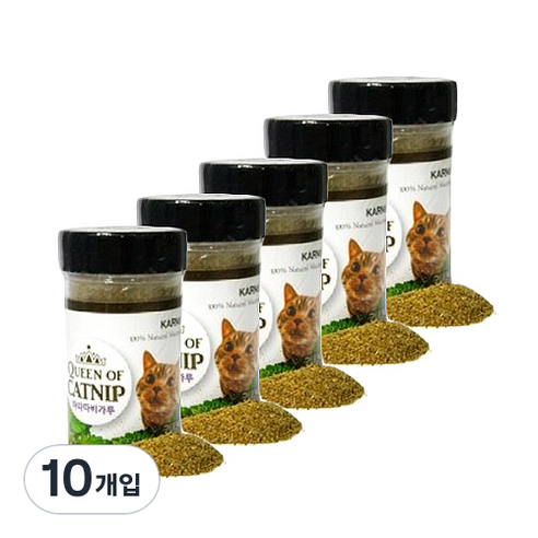 카르마 퀸 오브 고양이 캣닢 가루 마따따비 12g, 10개