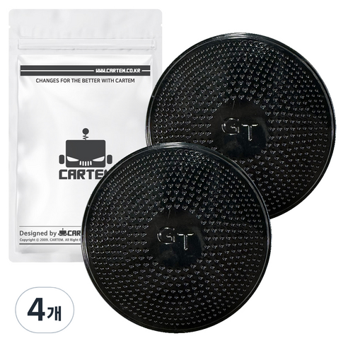 카템 차량용 다용도 실리콘 논슬립 원형 패드 8cm CT458, 4개