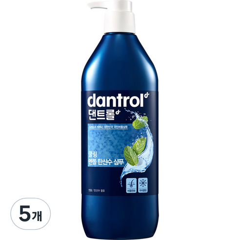 댄트롤 쿨링 멘톨 탄산수 샴푸, 820ml, 5개