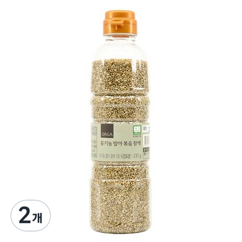 올가홀푸드 발아 볶음 참깨, 230g, 2개