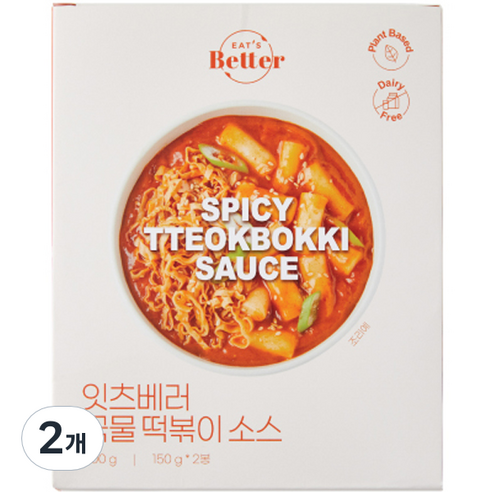 잇츠베러 국물 떡볶이 소스 2p, 300g, 2개