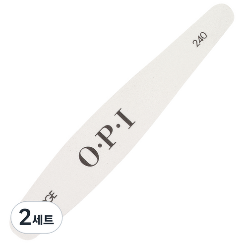 오피아이 엣지 화이트 파일240, 혼합 색상, 2세트