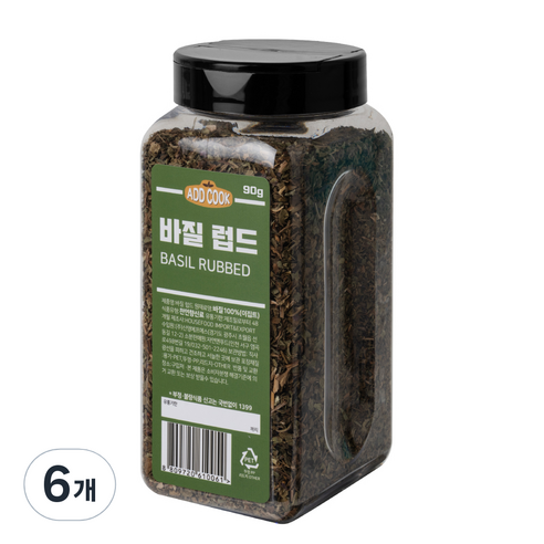 ADDCOOK 바질, 90g, 6개