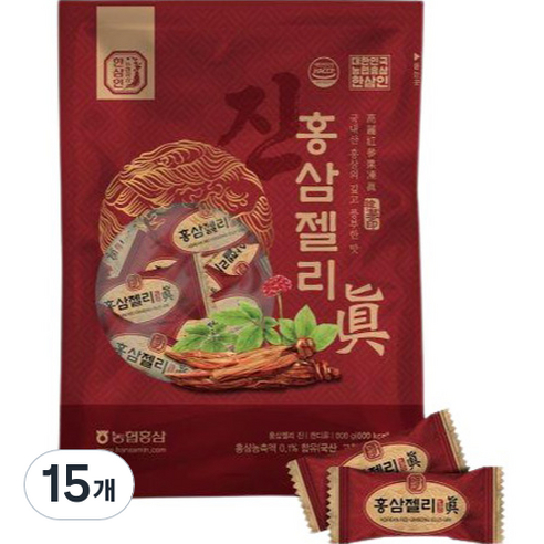 한삼인 홍삼젤리 진, 200g, 15개