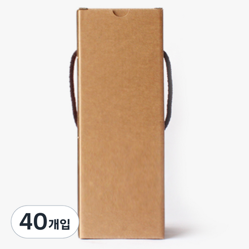 병도매닷컴 1L 페트병 포장 무지박스, P1000-1C, 40개입