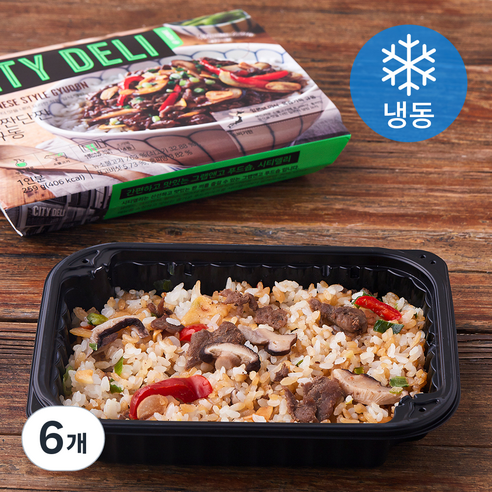삼립 시티델리 단짠단짠 규동 (냉동), 259g, 6개