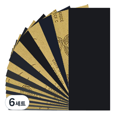 OON 재단 종이사포 60~5000 19종 세트, 6세트