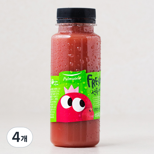 풀무원녹즙 프레시업 석류어때요 음료, 190ml, 4개