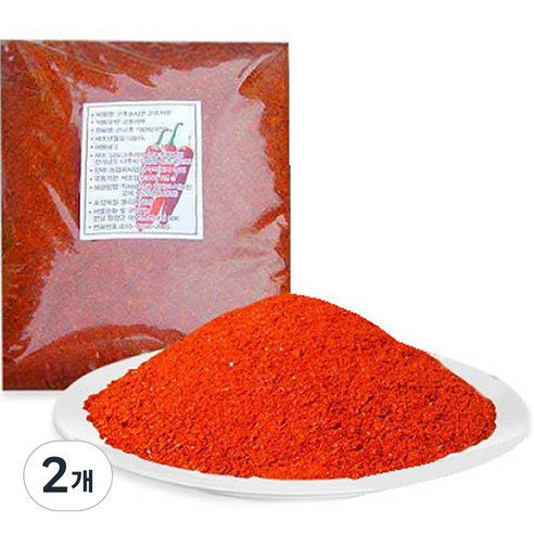 고추농사꾼 고추가루 김장 찌개용, 1kg, 2개