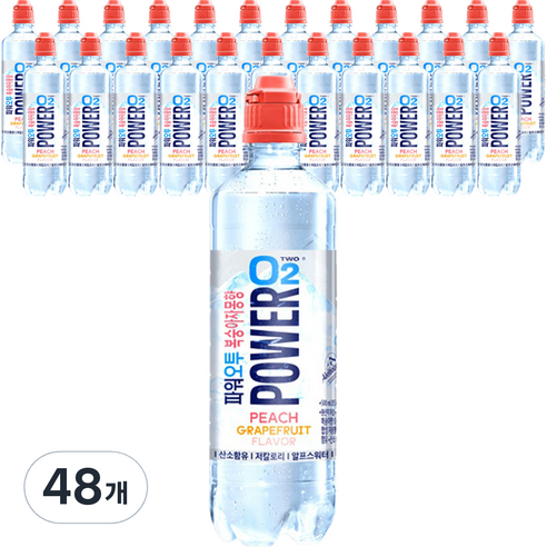 파워오투 복숭아자몽향, 500ml, 48개