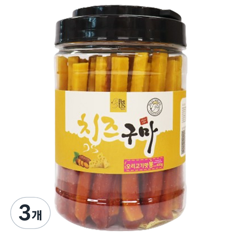 펫어스 강아지 치즈구마 봉, 오리고기, 600g, 3개