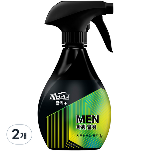 페브리즈 섬유탈취제 포맨, 370ml, 2개, 시트러스앤우드향