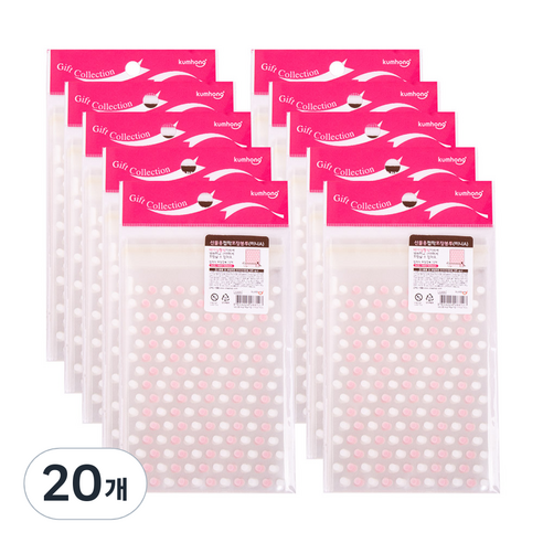 금홍팬시 포장 봉투 미니A 15p, 화이트, 20개