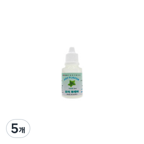 조이라이프 아로마조이 슬라임재료 조이후레바 30ml, 5개, 박하