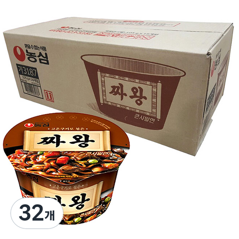 농심 짜왕 컵라면, 32개