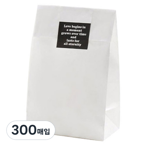 콤래드 종이봉투, 화이트 M, 300매입