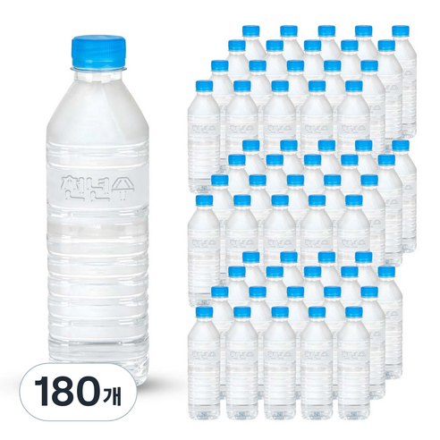 천년수 무라벨 생수, 500ml, 180개