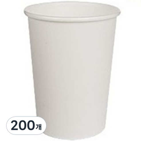 봉구유통 무지 테이크아웃 종이컵 240ml, 1개입, 200개