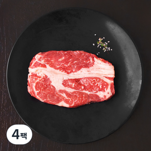 푸드랩플러스 미국산 프라임 척아이롤 구이용 (냉장), 200g, 4팩