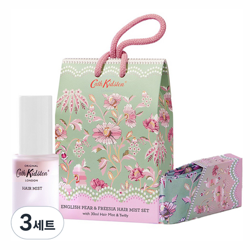 캐스키드슨 잉글리쉬 페어 앤 프리지아 헤어 미스트 세트, 3개, 30ml