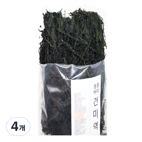우진수산 건미역, 500g, 4개