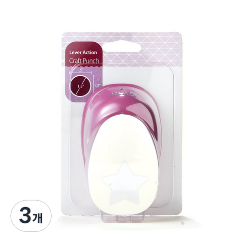 포코스 모양펀치 R-36, 별, 3개