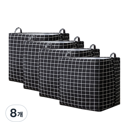 빅사이즈 다용도 보관함, 블랙, 8개