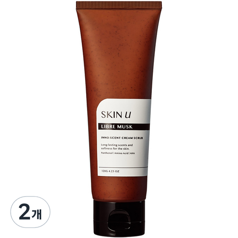 스킨유 이노센트 머스크 크림스크럽, 120g, 2개
