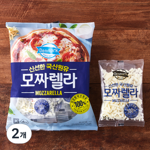 덴마크 신선한 국산원유 모짜렐라 치즈, 70g, 4개입, 2개