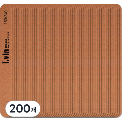 엘비아 우드화일 가넷 180/240, 200개, 우드파일 가넷 180/240