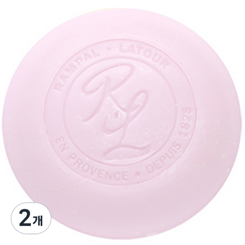 랑팔라투르 사봉롱드 로즈 원형비누, 100g, 2개
