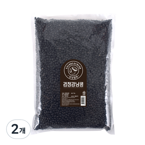월드그린 싱싱 검정 강낭콩, 3kg, 2개
