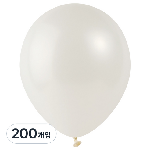 파티팡 풍선 라운드 30cm, 펄 화이트, 200개
