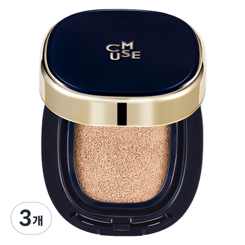 씨뮤즈 매직 쿠션 크림 파운데이션 SPF50+ PA++++ 17.5g, 21호, 3개