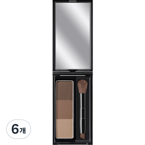 케이트 디자이닝 아이브로우 3D 2.2g, EX-5 내추럴 브라운, 6개
