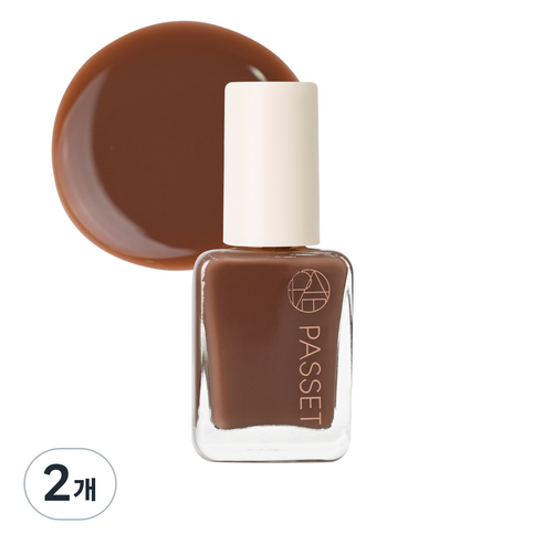 파셋 셀럽 네일컬러 폴리쉬 매니큐어 7ml, 23 웜브라운, 2개