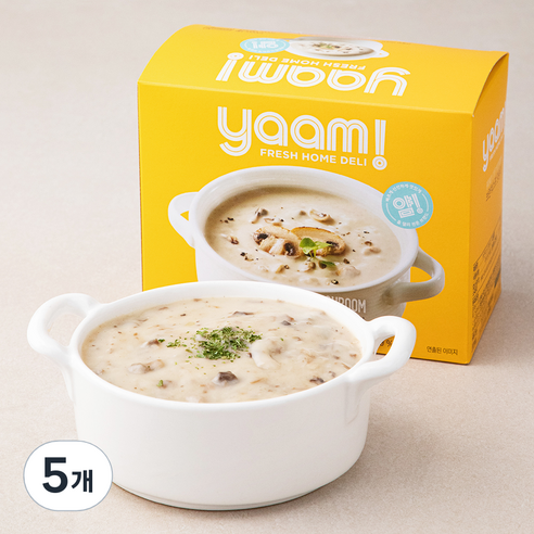 얌 브런치스프 양송이 5개입 (냉장), 900g, 5개
