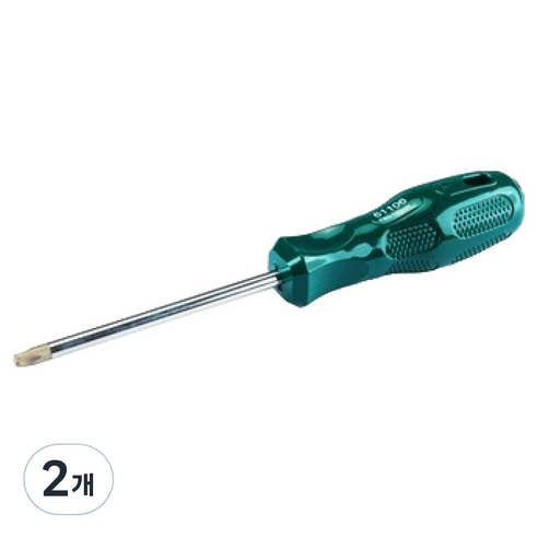 사타 스크류 드라이버 별형 T40 x 100mm 61107, 2개