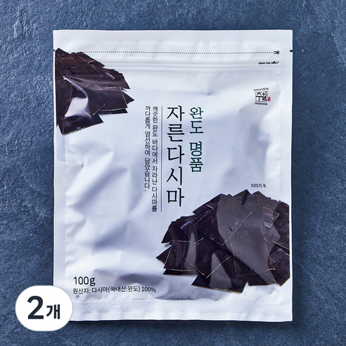 주일 완도 명품 자른다시마, 2개, 100g