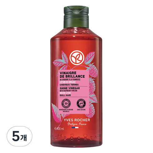 이브로쉐 샤인 헤어 식초 라즈베리향, 5개, 400ml