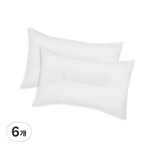 마음마음 빨아쓰는 구름 경추 베개솜, 화이트, 6개