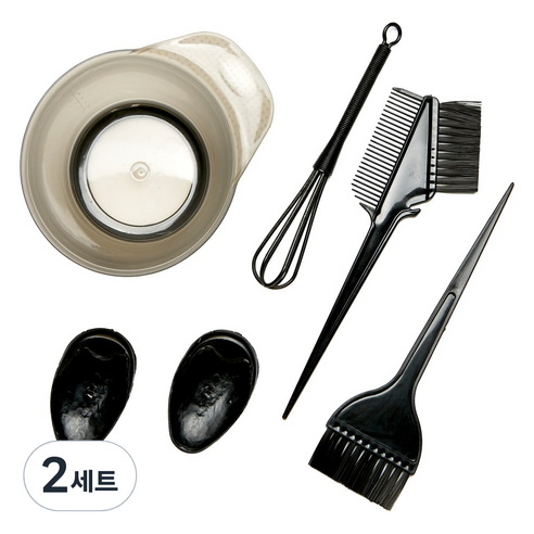 헤어베스트 염색 도구 5종 세트, 2세트