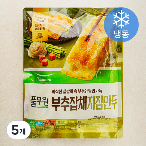풀무원 부추잡채지짐만두 (냉동), 300g, 5개