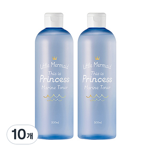 뷰티레시피 리틀머메이드 프린세스 마린토너, 500ml, 10개