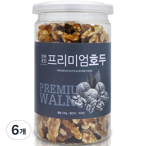 로얄푸드 호두, 230g, 6개