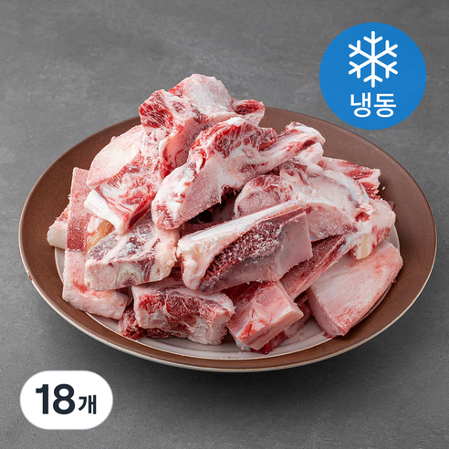 국제식품 한우 잡뼈 탕용 (냉동), 1kg, 18개