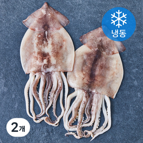 청해명가 두툼한 손질 오징어 (냉동), 2개, 500g(2미)