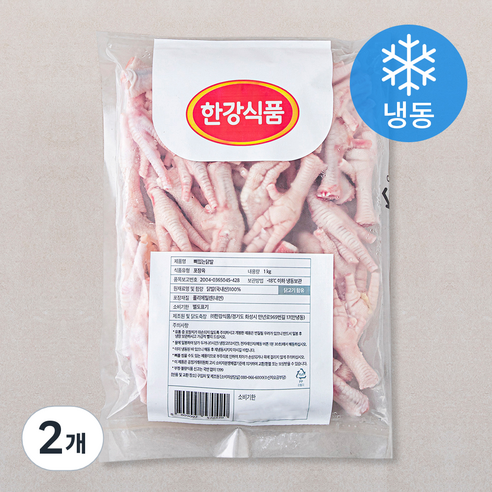 한강식품 뼈있는 닭발 (냉동), 1kg, 2개