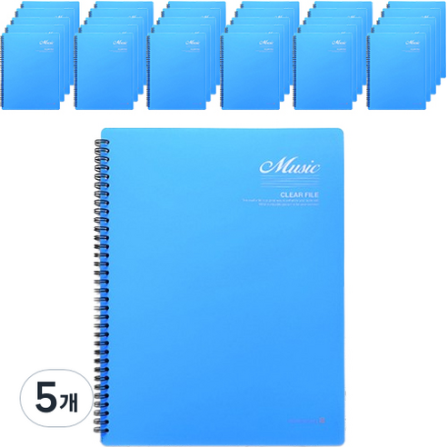모닝글로리 음악파일 40매 50111-88764, 블루, 5개